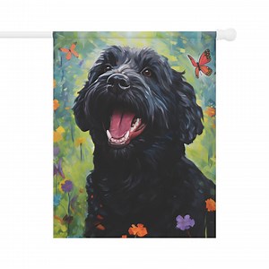 Black Labradoodle Spring Flag - Gift for Dog Mom Mother's Day Birthday Vday Christmas Outdoor House Home Decor Summer Garden Decoration - Etsy Australia