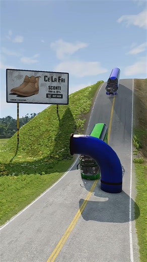 Busses VS Pipe BNG #beamngdrive#gaming #bng #beamngdrive