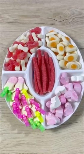Most Satisfying Candy ASMR Platter 🍭 Crunchy & Chewy Sounds #shorts #candy
