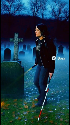 3.1K views · 78 reactions | Ability Blind Mom hunting ghost in a graveyard when a spirit steals and run off with her white cane #Blind #Ai #Graveyard #AbilityMom #Ghost #Halloween | Ability Mom | Facebook