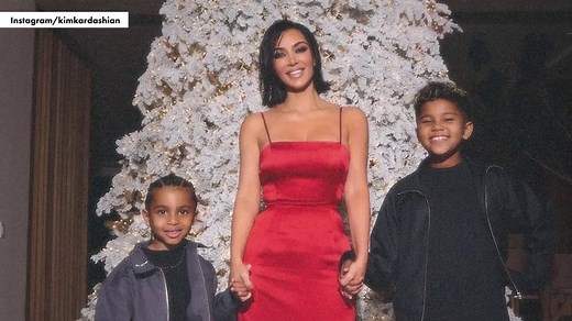 Kim Kardashian and Kanye West’s four children look all grown up in holiday photos