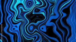 Video animation of a swirly blue background. 4K 60 FPS footage