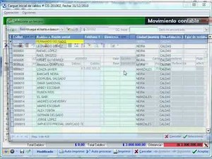 Software contable ContaPyme - Cargue inicial detallado de cuentas por pagar