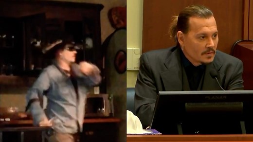 Johnny Depp and Amber Heard trial: Johnny "smashes" kitchen cabinets in old video recorded by Amber. | Extra