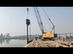 How to install sheet pile | procedure of sheet pile drive | sheet pile installation with vibro