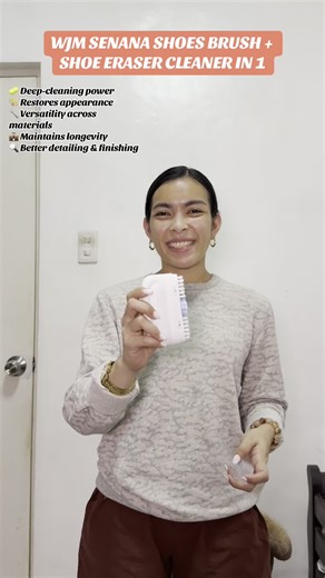 This provide a compact, effective tool-kit for cleaning and restoring your shoes—helping you remove surface dirt and scuffs with ease, keep your footwear looking fresh and extend their usable life by providing regular maintenance. #wjm #wjmsenanashoebrushandshoeeraser #shoecleaner #fyp #trending