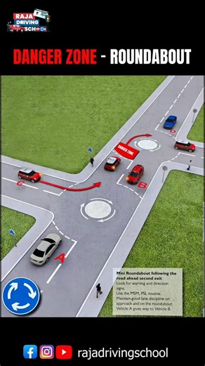 2K reactions · 111 shares | Danger Zone Roundabout #fypシ #viral #foru #foryoupage❤️❤️ #driving | Raja Driving School | Facebook