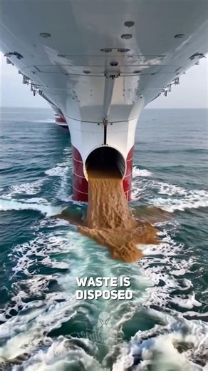 Why do ships dump waste?