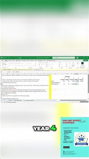 Calculate Operating Profits: Excel Autofill Hack! #shorts