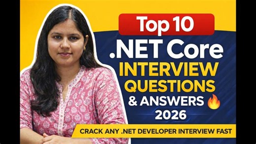 Top 10 .NET Core Interview Questions Answers 2026 🔥 | Most Asked Questions to Crack Any .NET Job | Indu Thakur