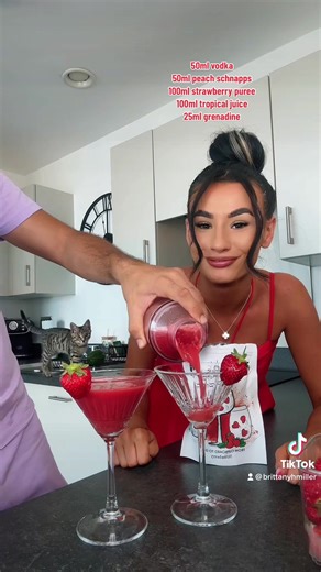 Tropical Strawberry Martini Recipe