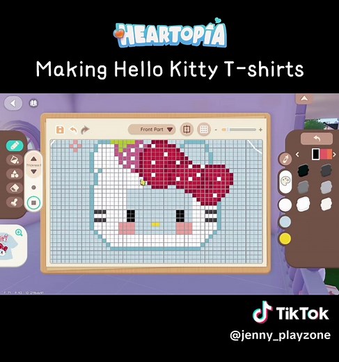 DIY Hello Kitty T-Shirts in Heartopia