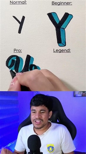 How to draw a letter Y