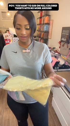 6.5K views · 83 reactions | Tired of only subbing on white tees? Well now is the perfect time to test out our full color sublimation t-shirts just before our biggest restock to date! Grab and sample pack and see how you like them. #sublimation #sublimationblanks #sublimationtshirts #sublimationprinting #sublimationdesign #sublimationprinter #hacks #tshirtdesign #tshirtbusiness #tshirt #ink #paper #printer #epson #dtftransferprinter #uvdecals #mlasheaandcompany | Shea Walker | Facebook