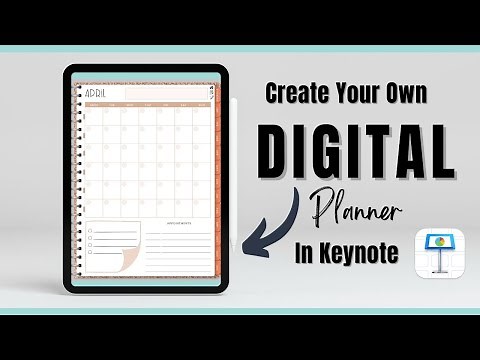 HOW TO CREATE A DIGITAL PLANNER IN KEYNOTE
