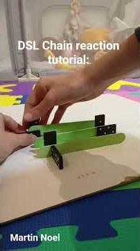 New domino tricks: DSL Mechanism, DSL Chain reaction, DSL Split-off! #chainreaction