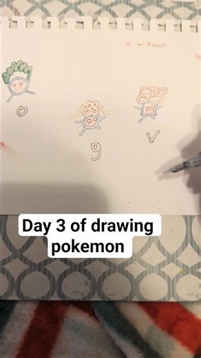 day 3 of drawing pokemon! today is Oddish + 2 evolutions #pokemon #drawingpokemon #pokemonart