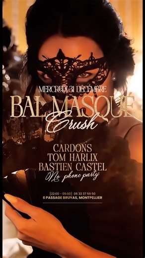Le Grand Bazar Club on Instagram: "LE BAL MASQUÉ 🎭 NEW YEAR 2026 • 22H - 5H • NO PHONE PARTY 📵 TICKETS & TABLES : lien en bio 🎫"
