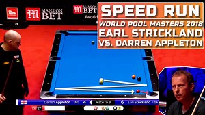 World Champion 9-Ball players Earl Strickland and Darren Appleton go head to head at the World Pool Masters 2018. See the entire match on Matchroom: https://www.youtube.com/watch?v=zi6CAyhfOZY&t=0s | KAMUI Brand