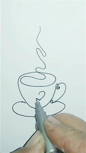 How to Draw a Cute Cartoon Tea Cup with a Face – Easy Step‑by‑Step Tutorial.