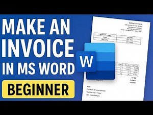 How to Make a Clean & Professional Invoice in MS Word – Every Beginner Needs This!