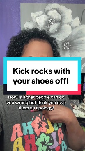 Kick rocks with your shoes off . Facts! People get on my nerves…. You do me wrong. you cause the drama. you caused the division. But you think I owe you an apology. #f#foryoupagef#followmef#fypシc#contentj#jasminecrockett