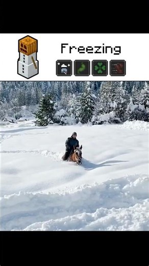 Real life minecraft effects.☃️🍾 #minecraft #minecraftshorts