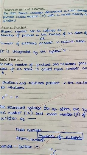 Class 9 Science Handwritten Notes PDF Chapter 8 Journey of the Atom #studynotes #handwrittennotes