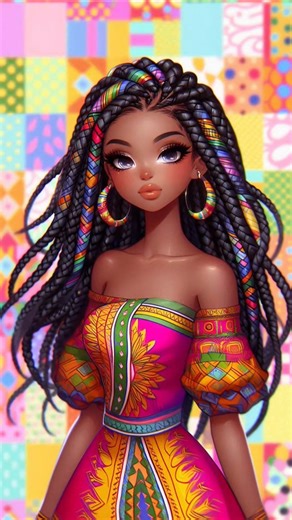 Anime Creative Braids Style😍#anime #creative #braids #trending #viral #shorts #ai #art #cute #beauty