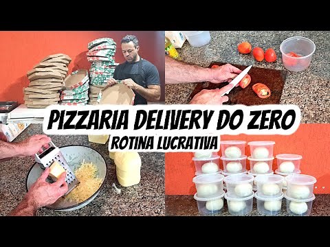 PIZZARIA DELIVERY do ZERO- ROTINA DA MINHA PIZZARIA DELIVERY EM CASA- 6 PIZZAS R$1400,00 POR MÊS