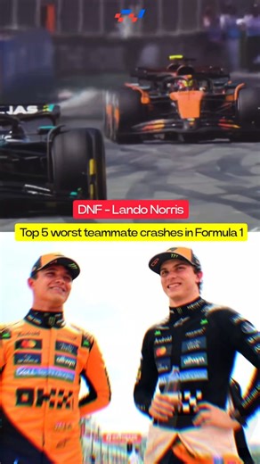 Top 5 teammate crashes in Formula 1. #f1 #sebastianvettel #mclarenf1 #lewishamilton #maxverstappen