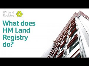 What does HM Land Registry do?