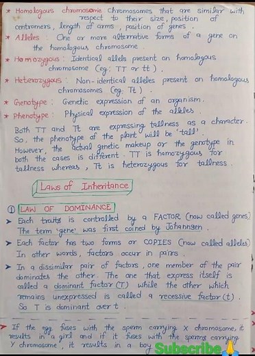 heredity and evolution notes for class 10