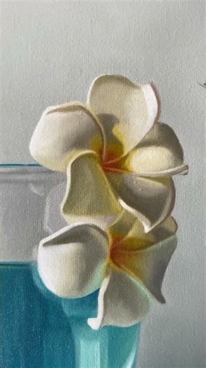 Blue lagoon cocktail oil painting