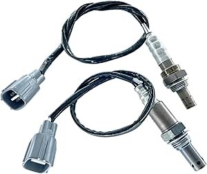 234-9041 234-4260 1 Pair Upper and Under Oxygen Sensors Replacement for Toyota 2007 Camry, Solara, 2006 2007 Avalon, for Lexus 2007 ES350 Upstream and Downstream O2 Sensors