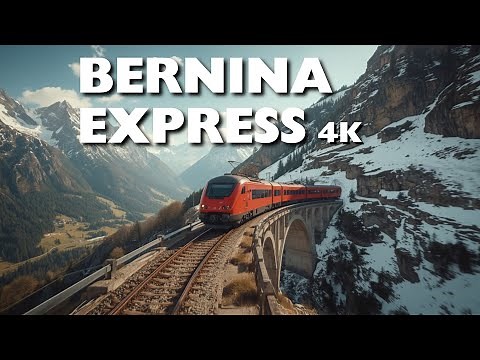 Bernina Express 4K Train Ride – Chur to Tirano | Scenic Swiss Alps Journey