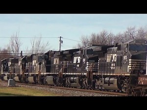 Bunch of Ex Conrail Power on Six Engine NS Train