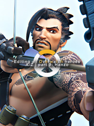Editing all Overwatch heroes A-Z | part 9: Hanzo | #overwatch | #overwatchedit | #hanzo |