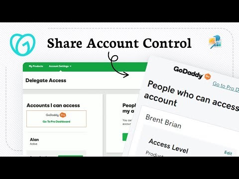 How to delegate access in GoDaddy (Permission Control)