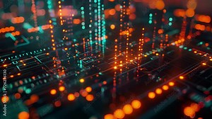 A holographic heatmap showing the hot and cold zones of the cryptocurrency market with warmer colors indicating growth and cooler colors representing declines.