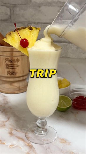 EASY Piña Colada Recipe! 🍍🥥 #puertoricanfood #caribbeanfood