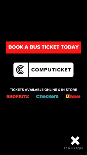 😉Where are you headed? We can take you there when you book your bus trip via Computicket! Get your tickets seats locked down, quick-quick! ⌚⌛ 🔗 https://brnw.ch/21wSk3c | Computicket