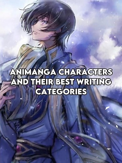 Anime Characters And Their Best Writing Categories