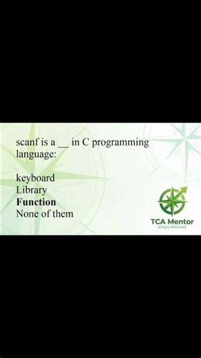 scanf is a in C programming language