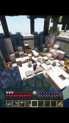 POV: You play Minecraft and you find a Witch Pit - Haunted Winter #minecraftgameplay #funny #gaming