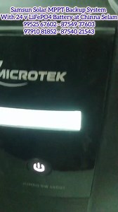 98K views · 770 reactions | Samsun Solar MPPT Backup System With 24 v LiFePO4 Battery at Chinna Selam | Samsun Solar | Facebook