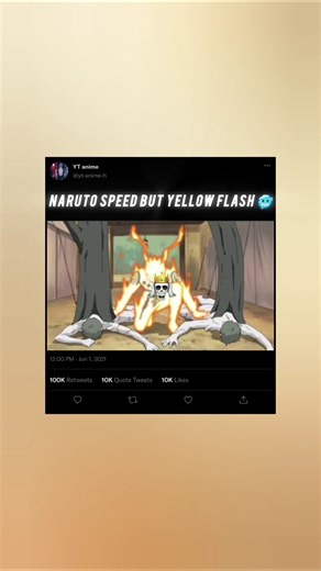 Naruto speed but yellow flash 🥶
