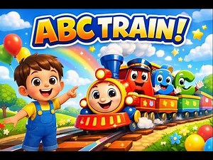 ABC Train Song 🚂 | Alphabet Riding on a Colorful Train | Kids Nursery Rhyme|Morality Tales for Kids