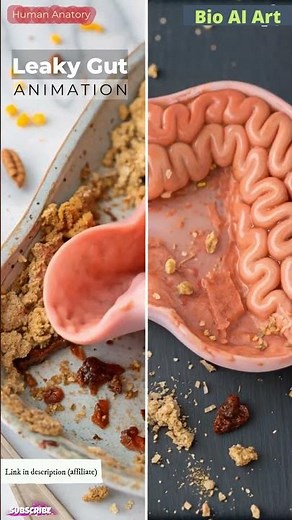 Endoscopic View of a Leaky Gut | Animation | Digestive System | Human Anatomy | Bio AI Art | 07