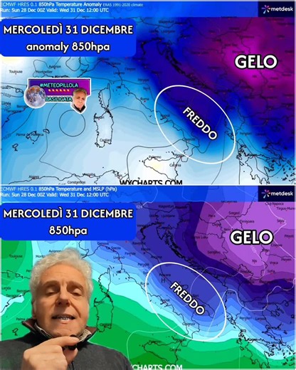 Previsioni Meteo del 29 Dicembre con Sole Splendente
